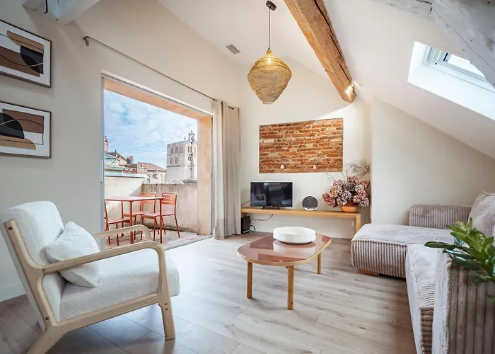 شقة Historic Center, 74 M2, Terrace, Rooftop Views تولوز